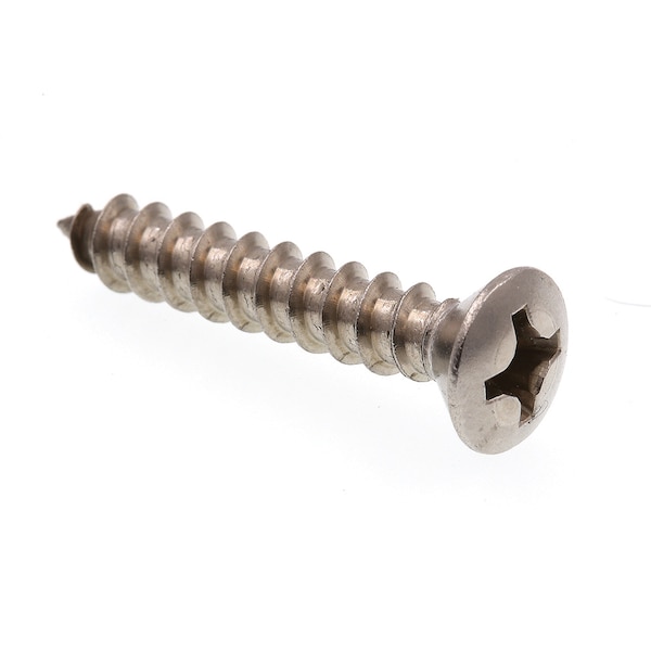 Prime-Line Sheet Metal Screw Self-Tap Oval Head Phil Dr No. 12 X 1-1/4in 18-8 Stainless Steel 25PK 9023462 - main